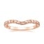 14K Rose Gold Hudson Contoured Ring, smalltop view
