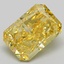 4.12 Ct. Fancy Vivid Yellow Radiant Lab Grown Diamond