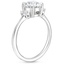 Platinum Sonata Three Stone Diamond Ring, smallside view