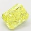 4.26 Ct. Fancy Vivid Yellow Radiant Lab Grown Diamond