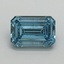 1.58 Ct. Fancy Vivid Blue Emerald Lab Grown Diamond