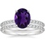 Platinum Petite Shared Prong Bridal Set (1/2 ct. tw.)