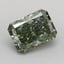 3.55 Ct. Fancy Vivid Green Radiant Lab Grown Diamond