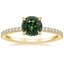 18K Yellow Gold Viviana Half Coverage Diamond Ring, smalltop view