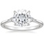 18K White Gold Aria Three Stone Diamond Ring (1/10 ct. tw.), smalltop view
