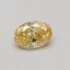 0.47 Ct. Fancy Vivid Yellow Oval Lab Grown Diamond