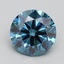 2.09 Ct. Fancy Vivid Blue Round Lab Grown Diamond