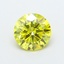 1.18 Ct. Fancy Vivid  Yellow Round Lab Grown Diamond