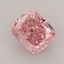 1.66 Ct. Fancy Vivid  Pink Cushion Lab Grown Diamond