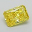 0.98 Ct. Fancy Vivid Yellow Radiant Lab Grown Diamond