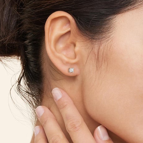 Princess Diamond Stud Earrings