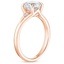 14K Rose Gold Lena Diamond Ring, smallside view