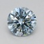 0.61 Ct. Fancy Intense Blue Round Lab Grown Diamond