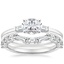 Platinum East West Tapered Baguette Diamond Ring with Luxe Tapered Baguette Contour Ring