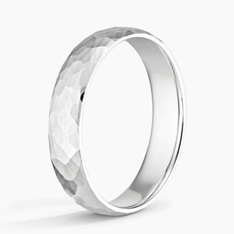 Canyon 5mm Wedding Ring in Platinum