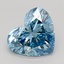 3.04 Ct. Fancy Vivid Blue Heart Lab Grown Diamond