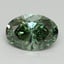 3.03 Ct. Fancy Vivid Green Oval Lab Grown Diamond