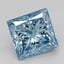 1.03 Ct. Fancy Vivid Blue Princess Lab Grown Diamond