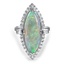 Art Deco Reproduction Opal Cocktail Ring