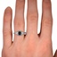 The Vevina Ring, smallzoomed in top view on a hand