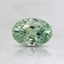 6.5x4.4mm Unheated Green Oval Montana Sapphire