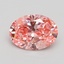 1.51 Ct. Fancy Vivid Pink Oval Lab Grown Diamond