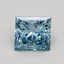 1.36 Ct. Fancy Intense Blue Princess Lab Grown Diamond