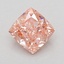 1.06 Ct. Fancy Vivid Pink Cushion Lab Grown Diamond
