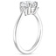 18K White Gold Jolie Diamond Ring, smallside view