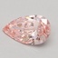 0.50 Ct. Fancy Intense Pink Pear Lab Grown Diamond