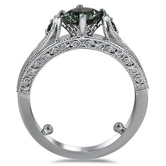 Custom Compass Point Vintage-Inspired Ring