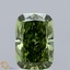 2.00 Ct. Fancy Vivid  Green Cushion Lab Grown Diamond