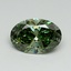 5.00 Ct. Fancy Vivid Pacific Green Oval Lab Grown Diamond