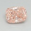 1.54 Ct. Fancy Vivid Pink Cushion Lab Grown Diamond