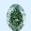 1.16 Ct. Fancy Vivid Green Oval Lab Grown Diamond