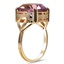 The Glora Ring, smalltop view on a hand