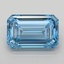 5.02 Ct. Fancy Vivid  Blue Emerald Lab Grown Diamond