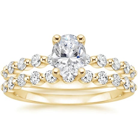 18K Yellow Gold Marseille Diamond Bridal Set (1/2 ct. tw.)
