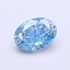 1.02 Ct. Fancy Vivid  Blue Oval Lab Grown Diamond