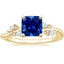 14K Yellow Gold Arden Diamond Ring (1/6 ct. tw.), smalltop view