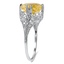 The Atwell Ring, smalltop view on a hand