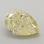 1.39 Ct. Fancy Intense Yellow Pear Lab Grown Diamond