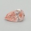 0.33 Ct. Fancy Vivid Pink Pear Lab Grown Diamond