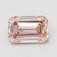 1.03 Ct. Fancy Intense Brownish Pink Emerald Lab Grown Diamond