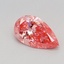 0.58 Ct. Fancy Vivid Pink Pear Lab Grown Diamond