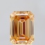 3.02 Ct. Fancy Intense Orangy Pink Emerald Lab Grown Diamond