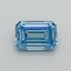 1.04 Ct. Fancy Vivid Blue Emerald Lab Grown Diamond