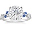 18K White Gold Luxe Willow Sapphire and Diamond Ring (1/8 ct. tw.), smalltop view