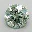 1.63 Ct. Fancy Vivid Green Round Lab Grown Diamond