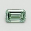 1.0 Ct. Fancy Intense Pacific Green Emerald Lab Grown Diamond